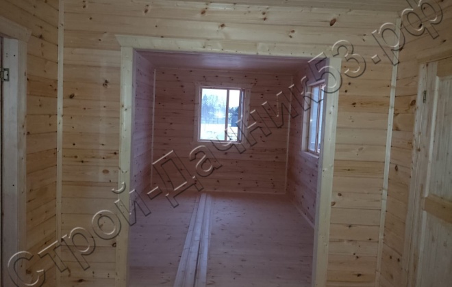 4 Брусовой дом ОД-9, 8х8м, 64 М², Ленинградская область, Гатчинский район, деревня Большая Ивановка (6)